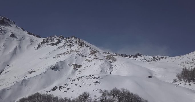 Aerial of ski resort in Chillan