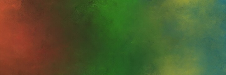 horizontal vintage abstract painted background with dark olive green, sienna and saddle brown colors and space for text or image. can be used as background or texture element