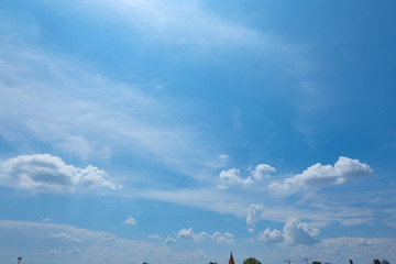 Blue cloudy sky