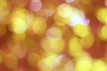 Bokeh with a yellowish orange background