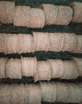 Hay Bails from Above