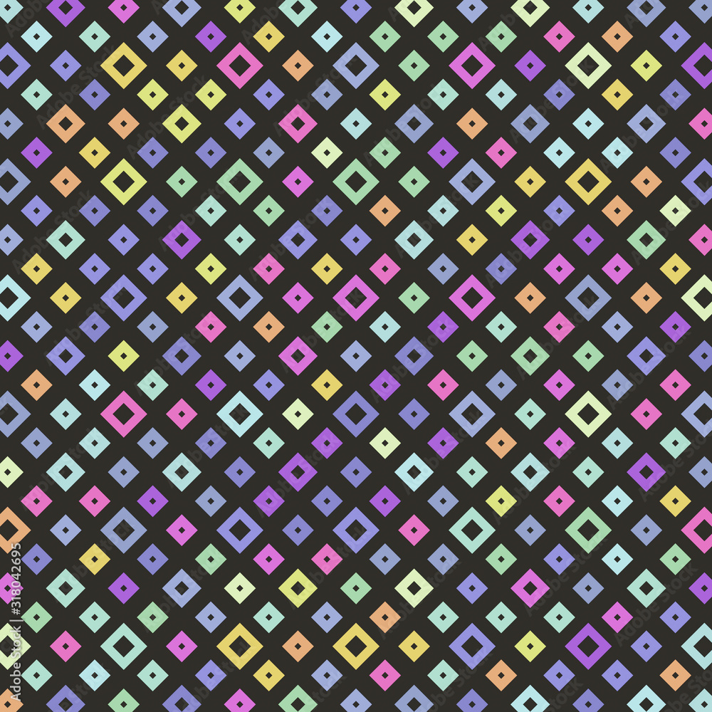 Poster abstract color squares background. pixels and squares. illustration.