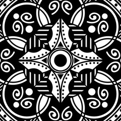 Mandala decorative ornament. Can be used for greeting card, phone case print, etc. Hand drawn background, vector isolated on white. EPS 10 