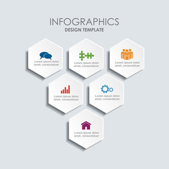 Infographic design template with place for your data. Vector illustration.