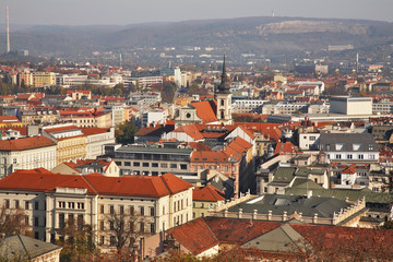 Panoramic view of Brno. Czech republic