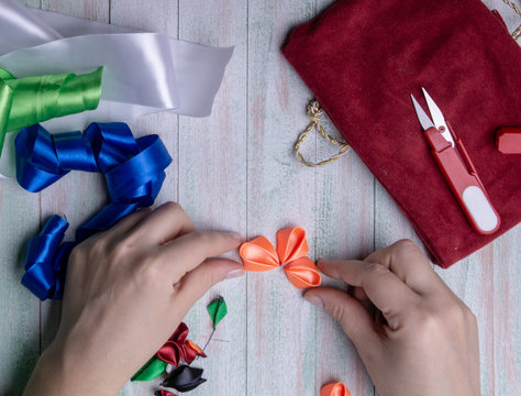 Handmade Making A Kanzashi Bow