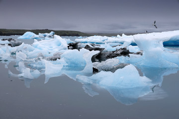 Fototapeta na wymiar Jokulsarlon Lagoon in Iceland, Europe