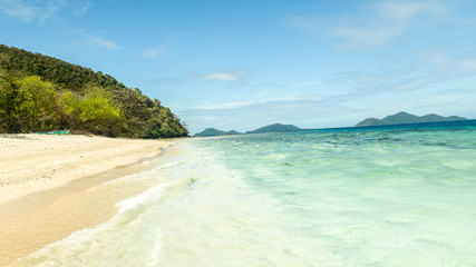 Shoal sandbar on Linapacan Island, Palawan, Philippines 