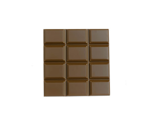 milk chocolate Isolated on a white background. Chocolate candy