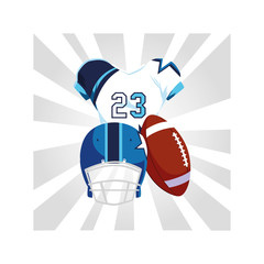 set of icons american football, super bowl