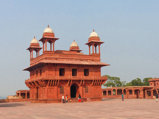 Diwan-i-Khas (Dīwān-e Khass, Diwan-i-Khas, Hall of Private Audience) in Fatehpur Sikri Uttar...