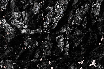 Black charcoal texture, natural mineral resource background