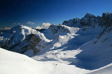 Obraz premium Ski area of Stubai glacier, Austria
