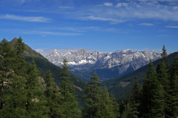 Fototapeta na wymiar Steirische and Lungauer Kalkspitze, Tauern Mountains, Austria 