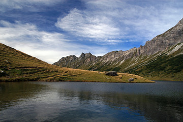 Giglach Lakes in Tauern Mountains, Kalkspitze area, Austria