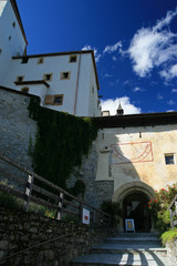 Fototapeta na wymiar Mauterndorf Castle, medieval hill castle in Mauterndorf, Built by Archbishops of Salzburg, Austria