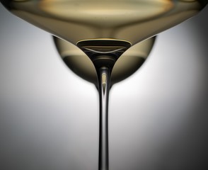 Image of Closeup shot of a glass filled with wine with a blurred background printed on Printed Glass Basin Splashbacks