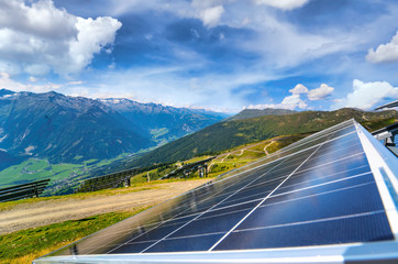 Solaranlage in den Alpen