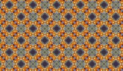 Seamless Pattern (Triangle shapes, White Star Light on Blue Textile, Wooden, Turkish Tiles Pattern)