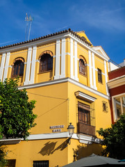 Vintage lanterns on the streets in Spain