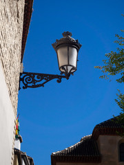 Vintage lanterns on the streets in Spain