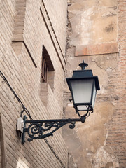 Vintage lanterns on the streets in Spain