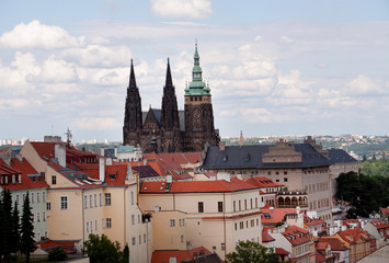 Obraz premium Prague View towards Sct. Viturs Cathedral