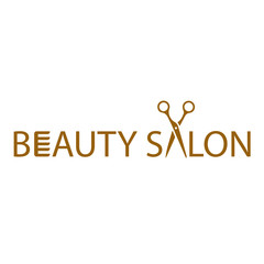Scissors vector logo design template. Hair salon logo with scissors / vector illustration