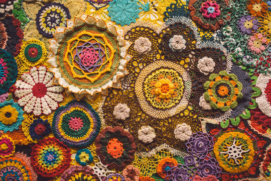 Full Frame Shot Of Colorful Fabric