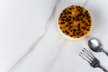Mini passion fruit cake.
