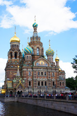 Fototapeta na wymiar St. Petersburg Church of the Spilled Blood in Russia