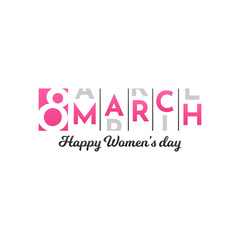8th March Happy Women's Day Template Design