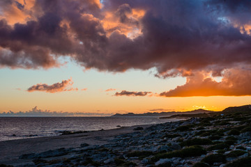 Obraz premium sunset over the sea