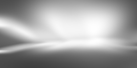 soft white and gray studio room background, grey floor backdrop with spotlight.