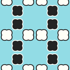 Seamless pattern with geometric shapes.