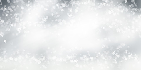 white and gray blur abstract background. bokeh christmas blurred beautiful shiny Christmas lights