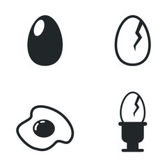 Egg icon template color editable. Egg symbol vector sign isolated on white background illustration for graphic and web design.