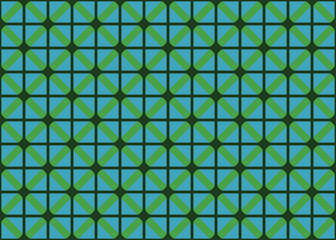 Seamless geometric pattern design illustration. Background texture. In blue, green colors.