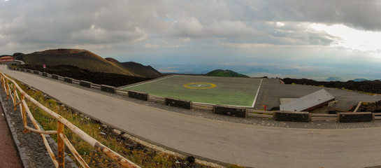 Obraz premium Landscape on volcano Etna, Sicily Island, Italy