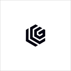  CG CCG letter logo design vetor