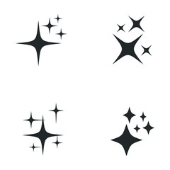 Shine icon template color editable. Shine symbol vector sign isolated on white background illustration for graphic and web design.