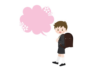 小学一年生 男の子 台詞吹き出し