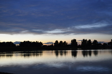 Fototapeta premium Sunset on Lake