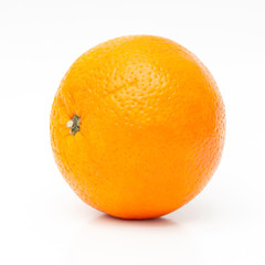 Fresh orange fruit isolated on white background