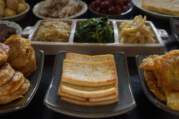 맛있는 두부와 여러 음식들