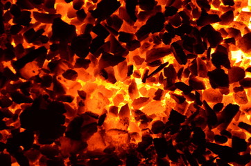 The graphic resource consists of unevenly burning coal anthracite.