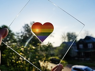 LGBT Heart in the Sun