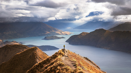 Overlooking Wanaka Lake from Roy's Peak