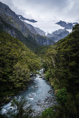 Fototapeta na wymiar Glacier in the Mountains