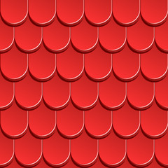 Beautiful red roof, tiles, background, texture